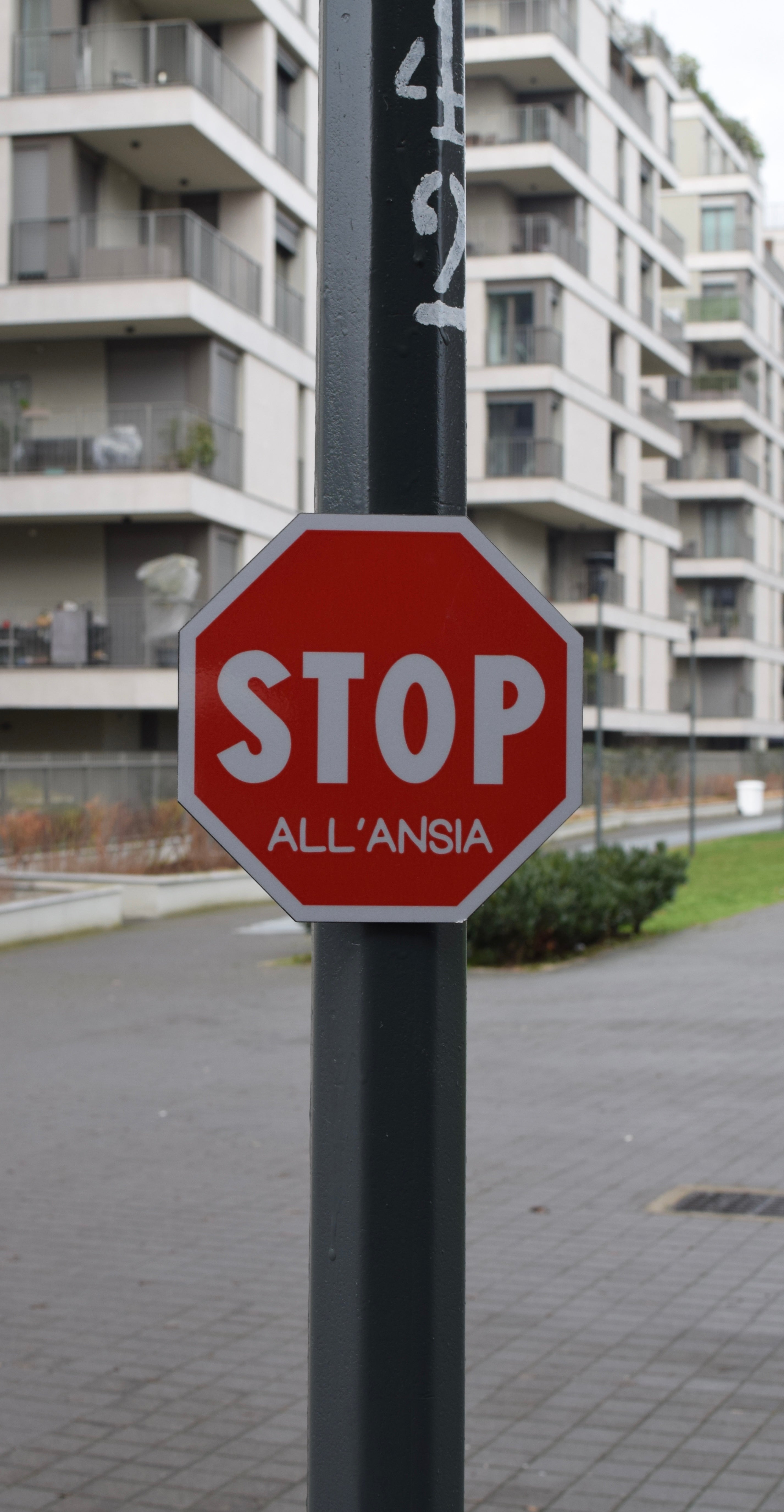Segnale "STOP ALL'ANSIA"
