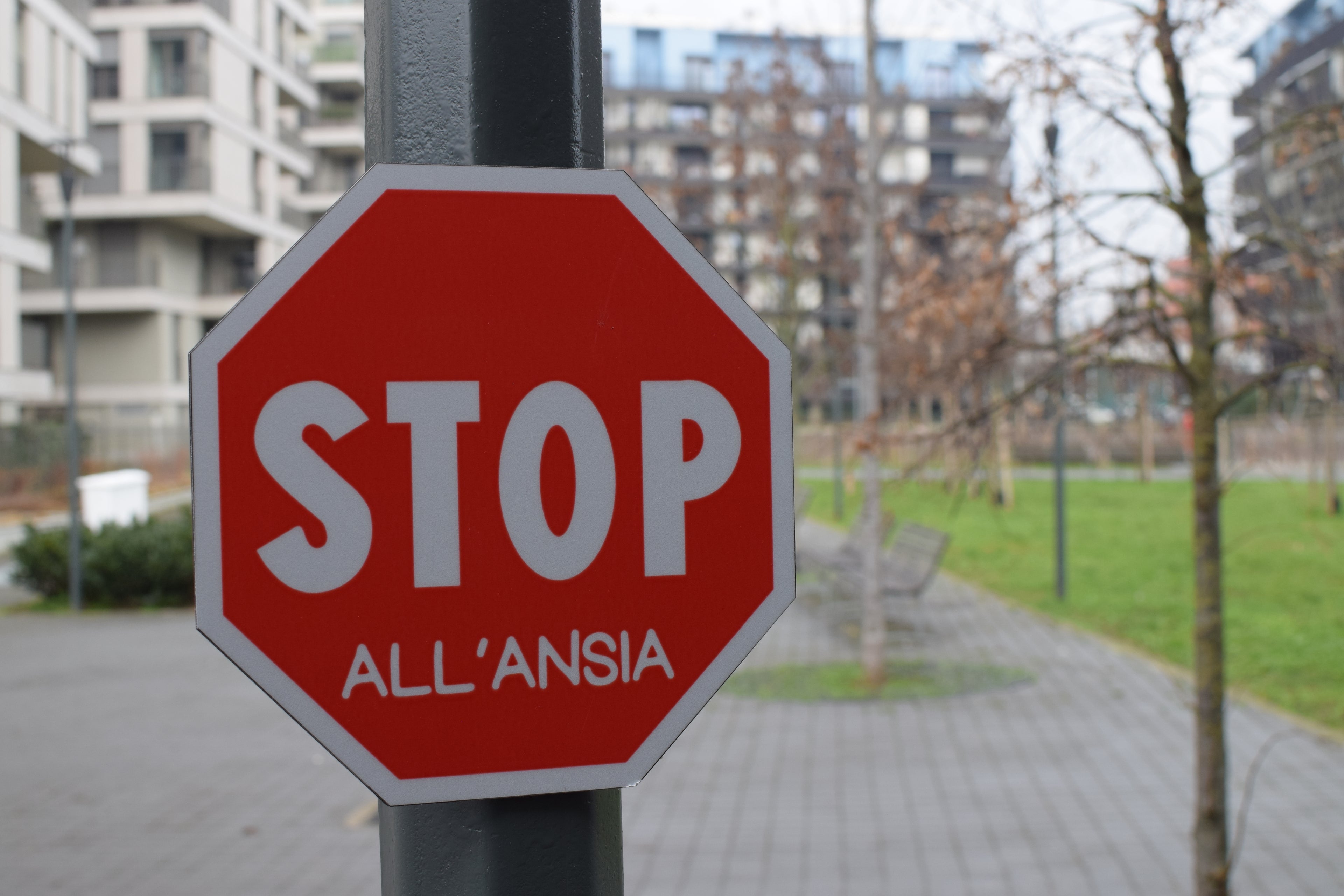 Segnale "STOP ALL'ANSIA"
