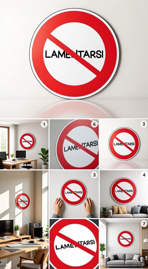 Segnale "VIETATO LAMENTARSI"