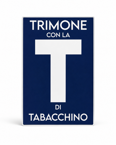 Segnale "Trimone con la T di Tabacchino"